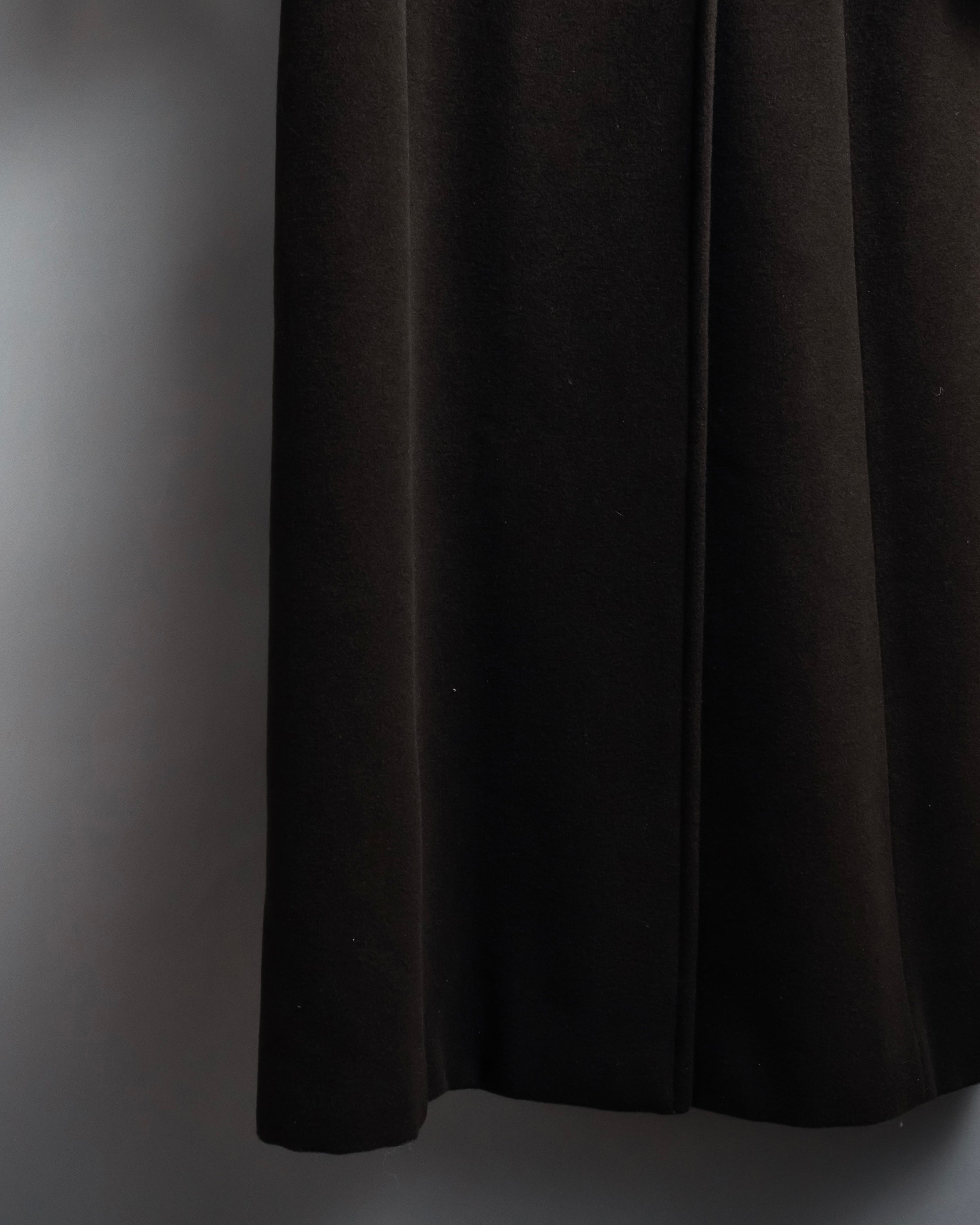 "MAX&Co." 90's Classic maxi-length angora mix long coat