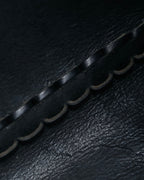 "FENDI" Hand stitched design leather hand bag