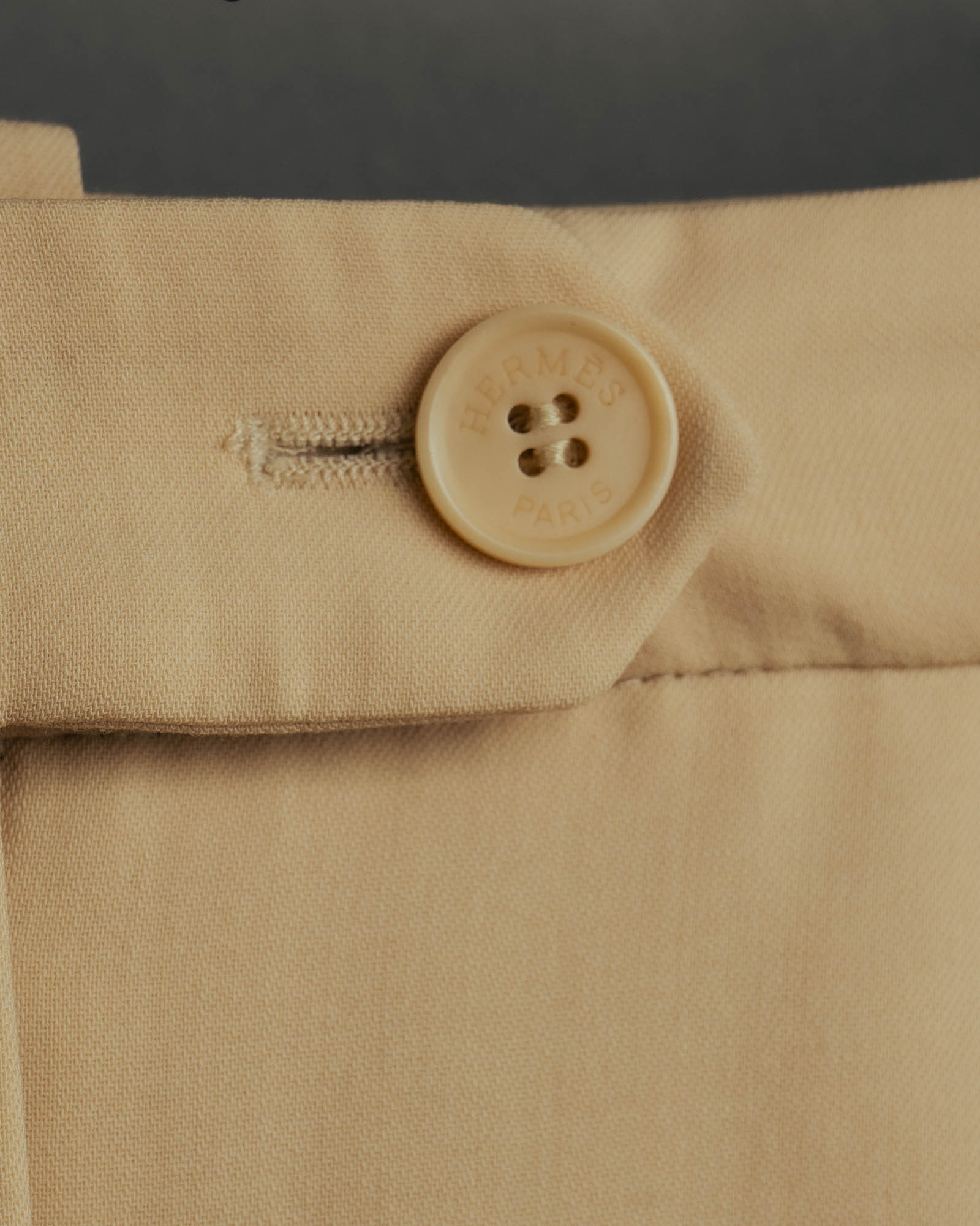 –SPECIAL– “HERMÈS” 90’s silk-lined wool wide trousers