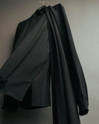 -SPECIAL- "SAINT LAURENT PARIS" 10's Fluid silk scarf-neck blouse
