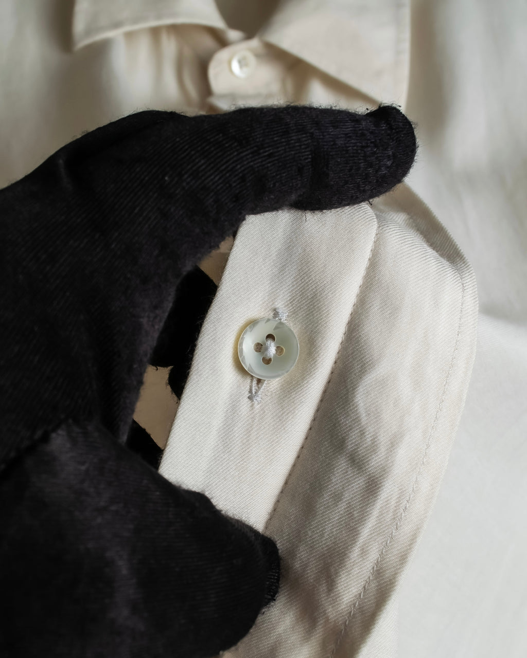 "Maison Martin Margiela" 2010SS triple layer folded fly front shirt