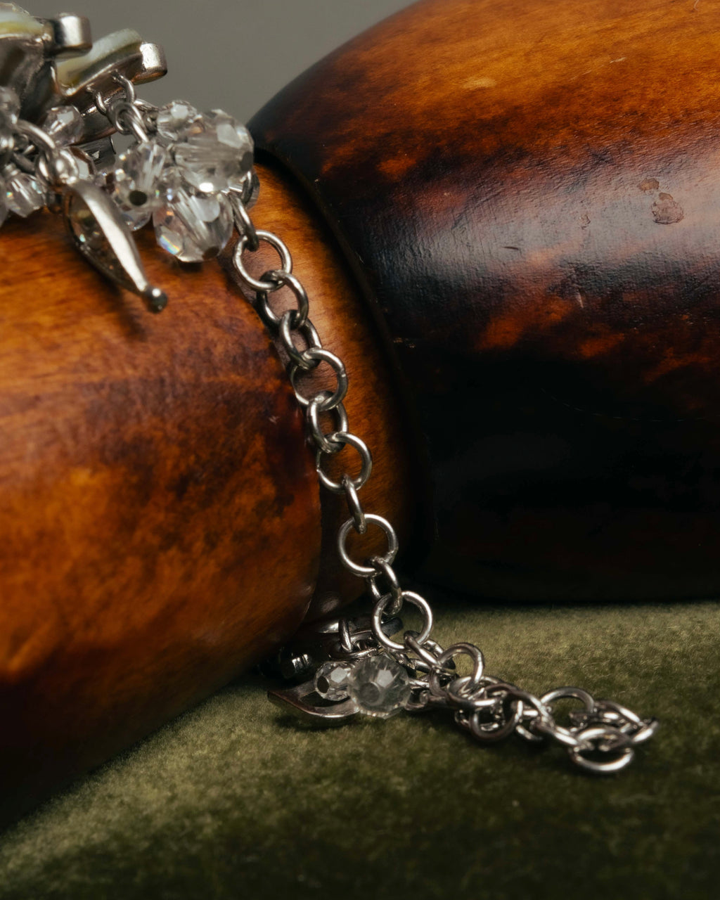 "Christian Dior" 00's Floral charm bracelet
