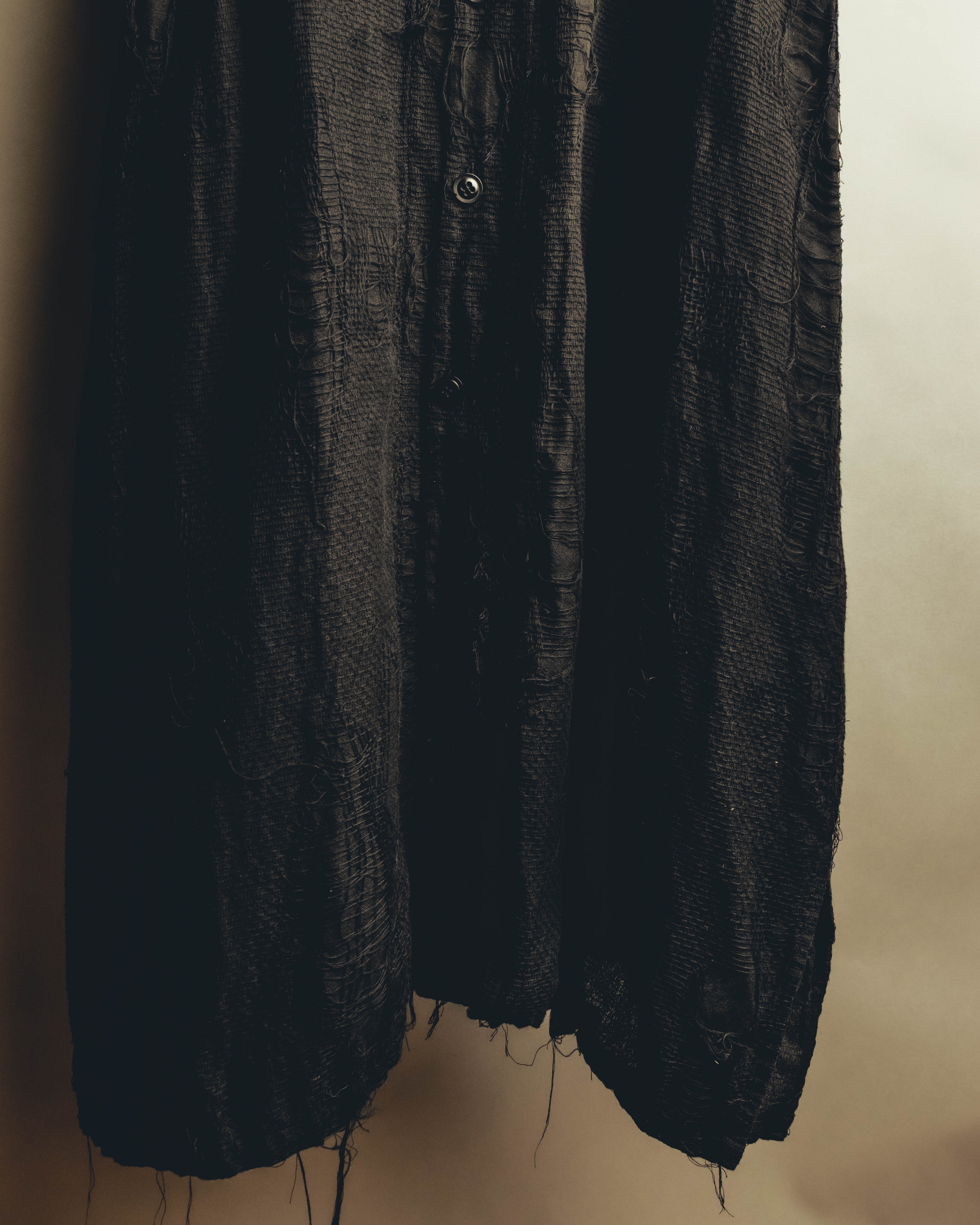 -SPECIAL- "Y's" 21SS Textured sleeveless long vest