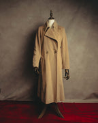 “MaxMara” 90’s-00’s Angora blend double breasted long coat