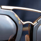 "PRADA" Oval square frame tortoiseshell sunglasses