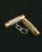 “Tiffany & Co.” 80’s-90’s Twisted bi-color chain cufflinks