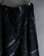 "Alviero Martini" Brushed marble pattern flared skirt