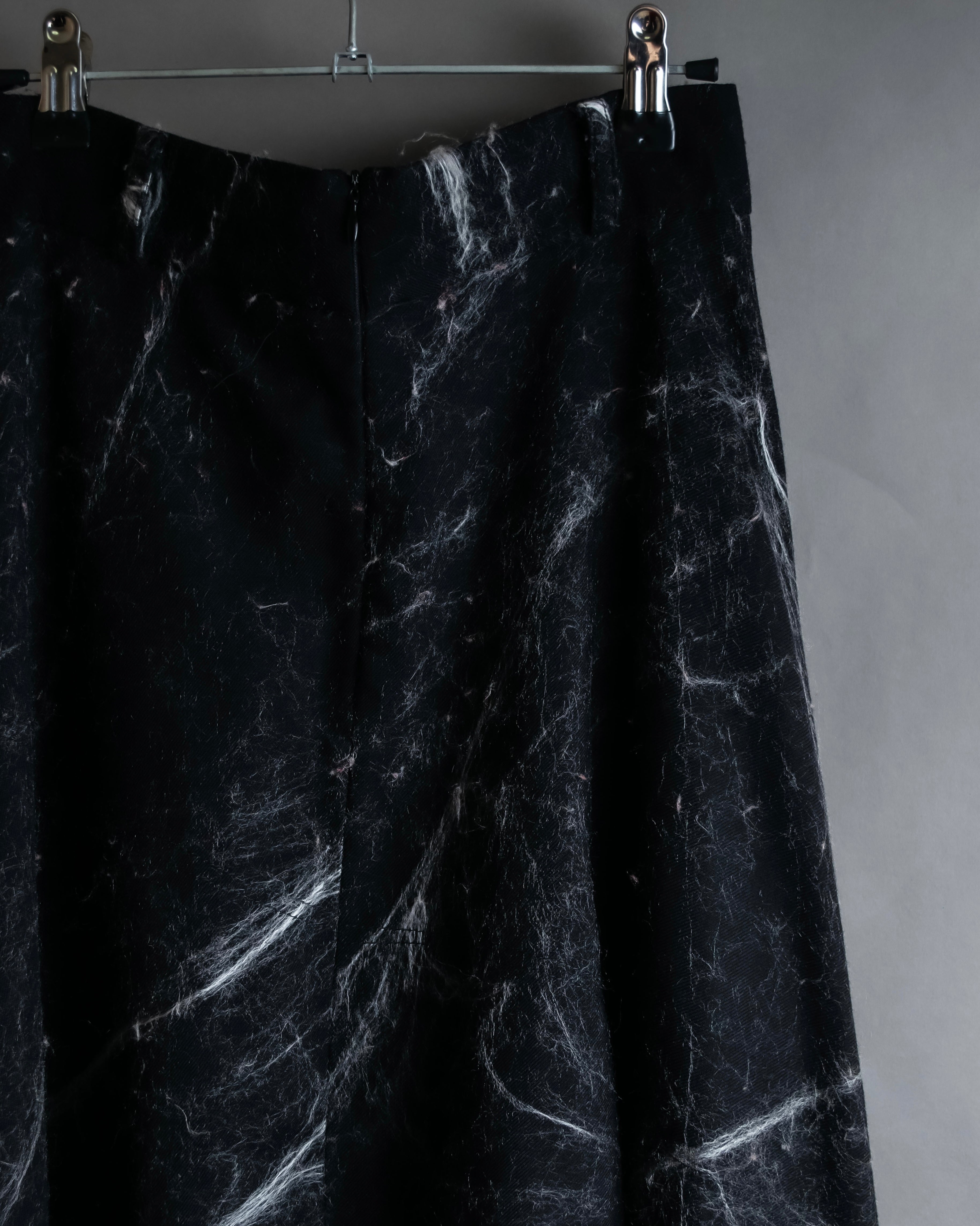 "Alviero Martini" Brushed marble pattern flared skirt
