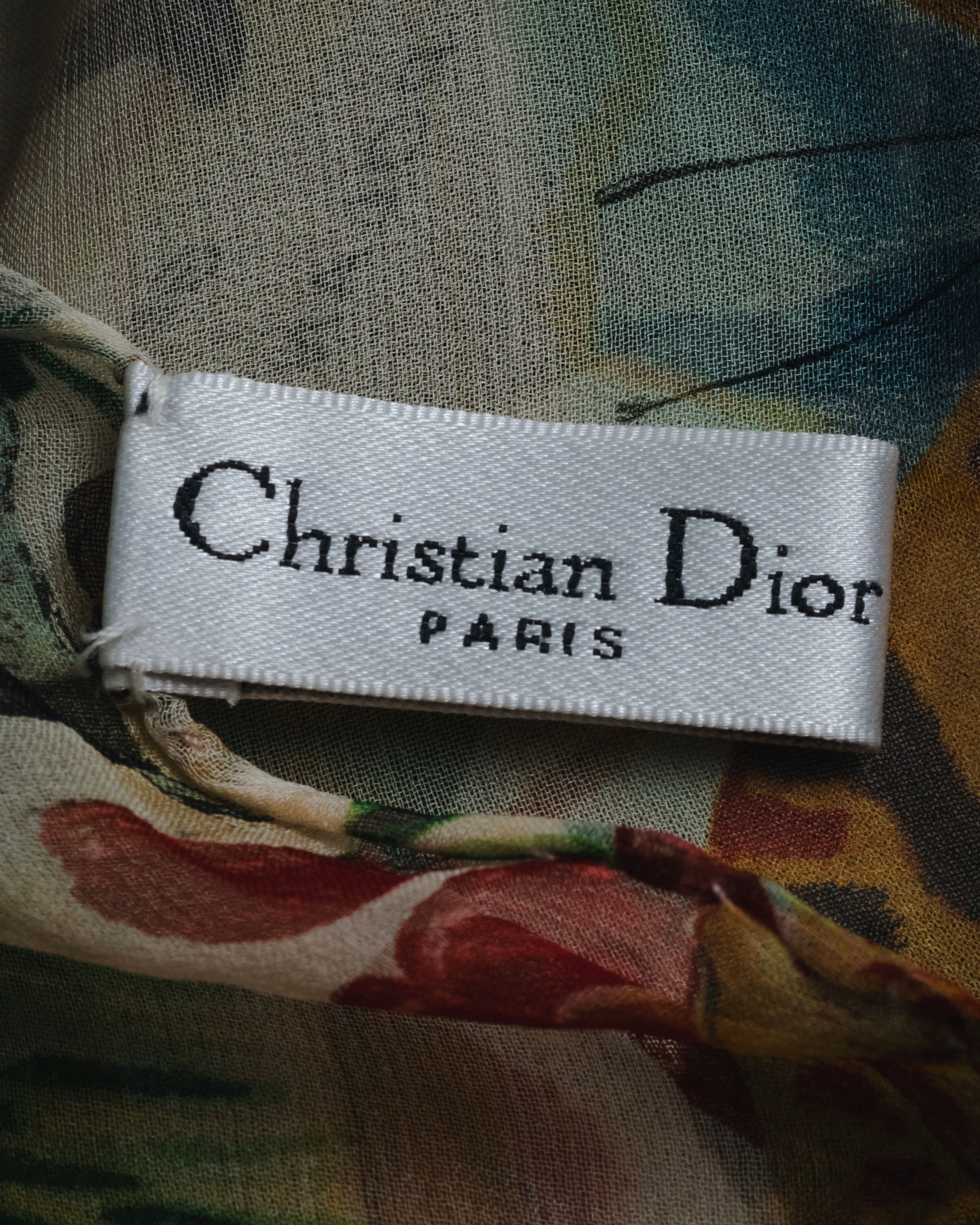 –SPECIAL– "Christian Dior"
00’s historic collage-print silk chiffon large stole