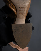 "Dior" Cutting design patent leather pointed toe pumps