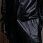 "PRADA" Oversized switched design leather tailored jacket