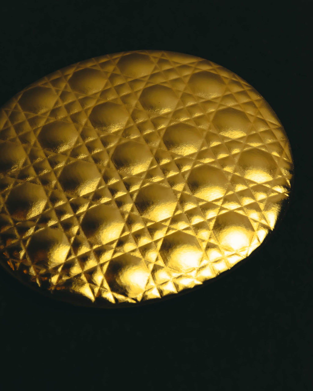 "Christian Dior" Gold cannage compact mirror