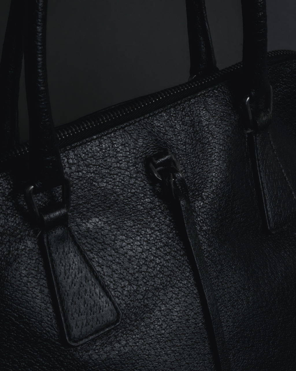 "PRADA" 90’s-00’s Vitello daino leather doctor bag