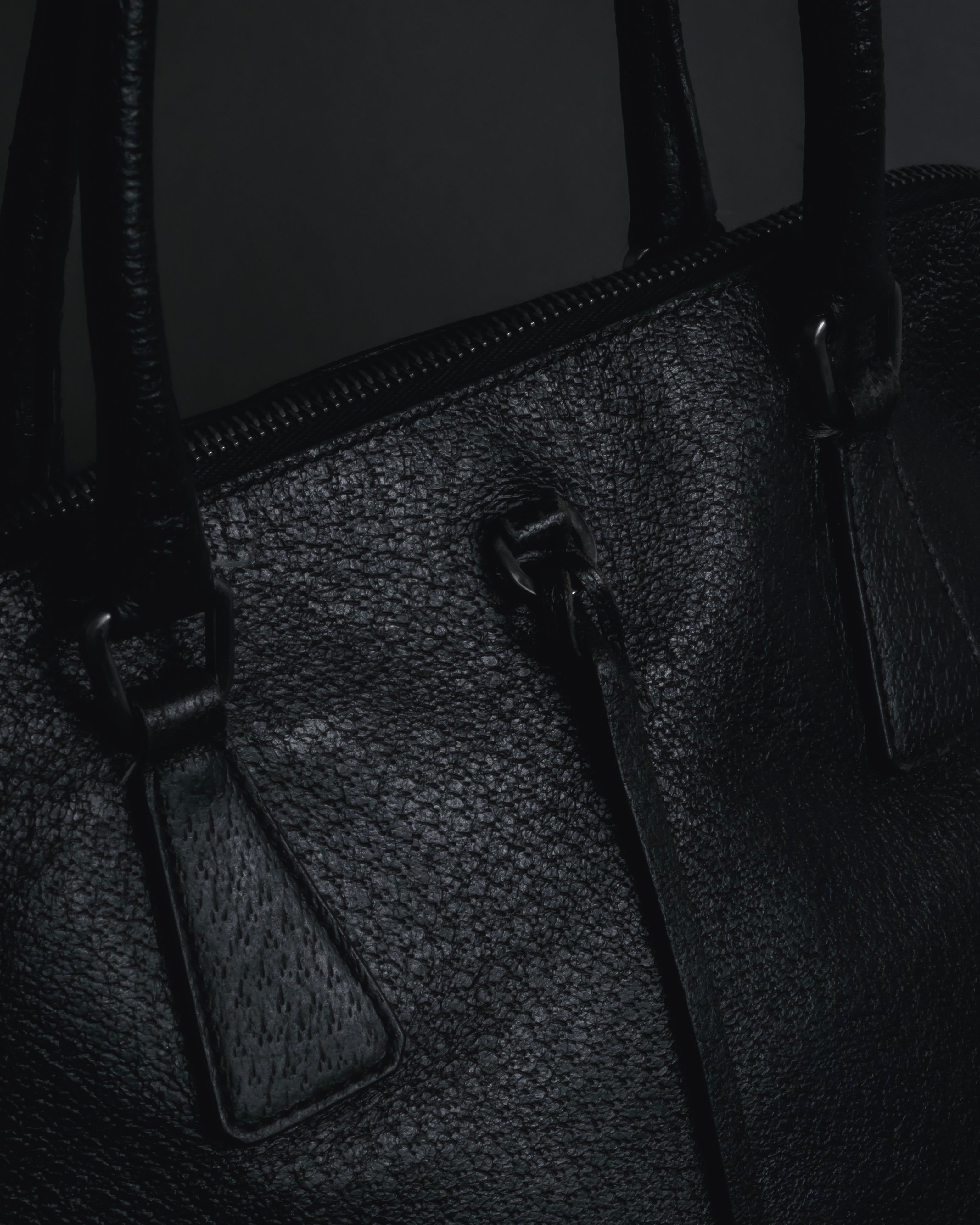 "PRADA" 90’s-00’s Vitello daino leather doctor bag