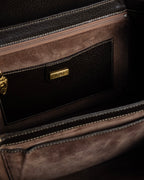 -SPECIAL- "GUCCI"  1980-1986's Inherited model grained leather bamboo bag