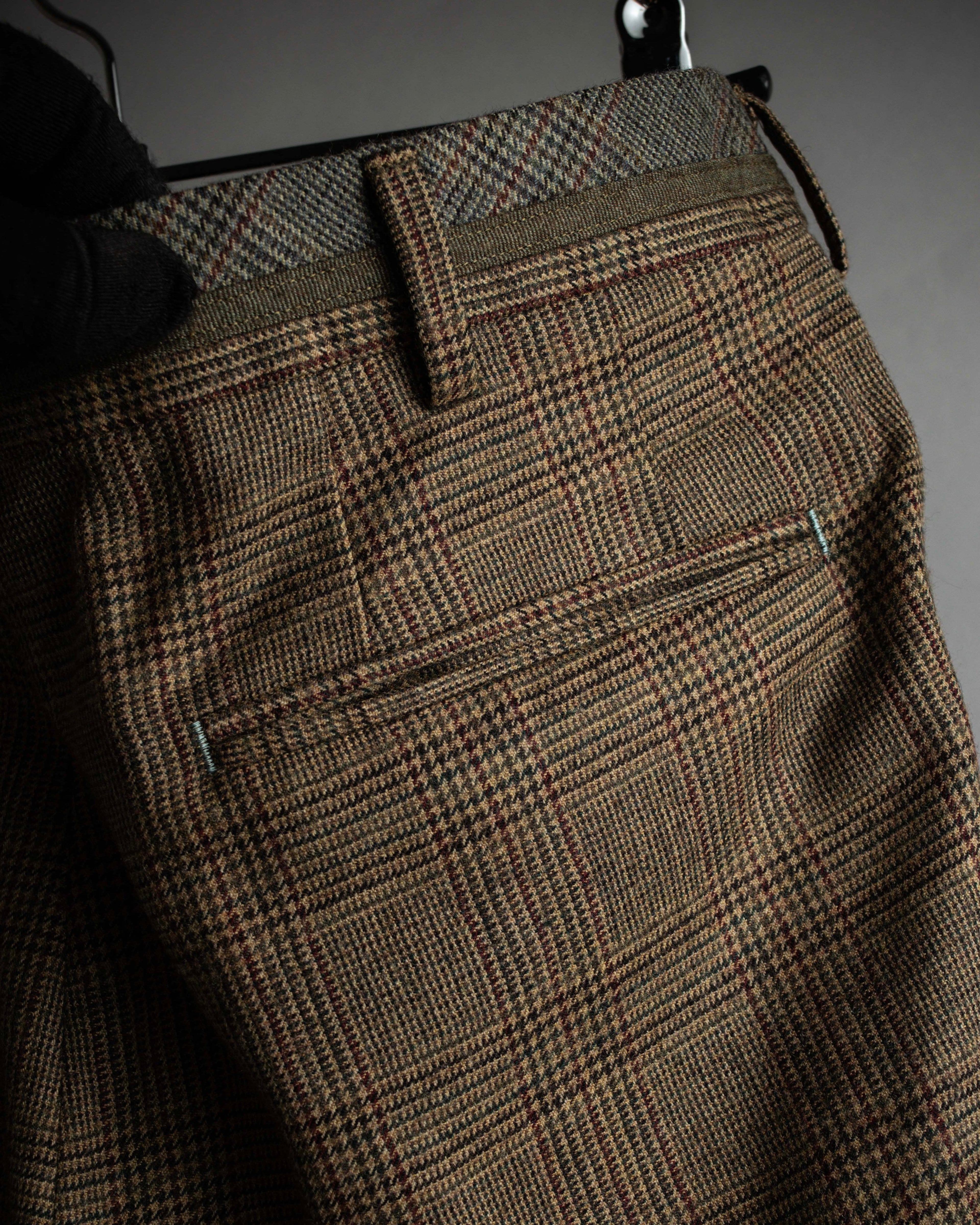 "PAUL SMITH" Flaming detail glen plaid set up