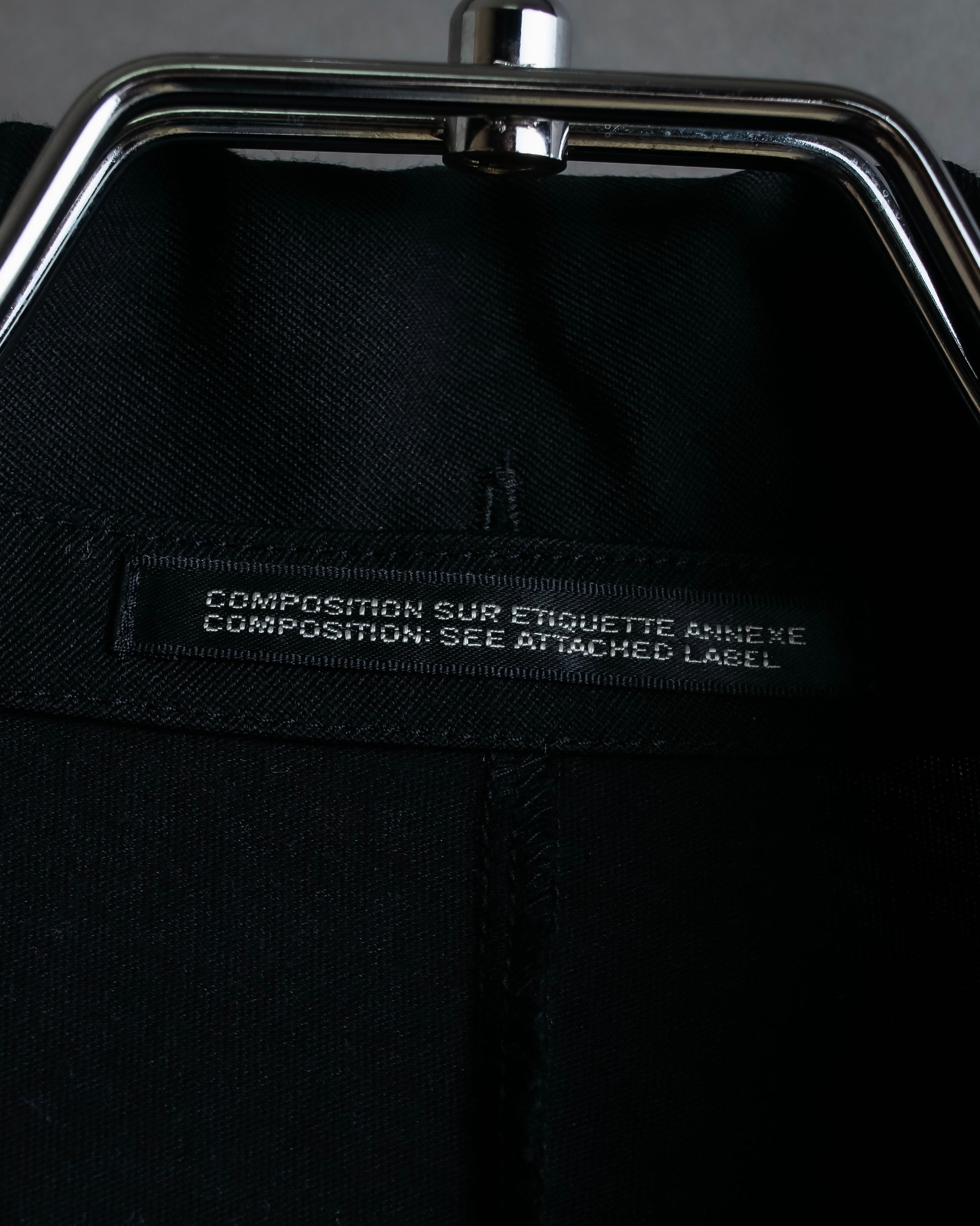 "YOHJI YAMAMOTO +NOIR" 21SS Drape panel design oversized shirt jacket