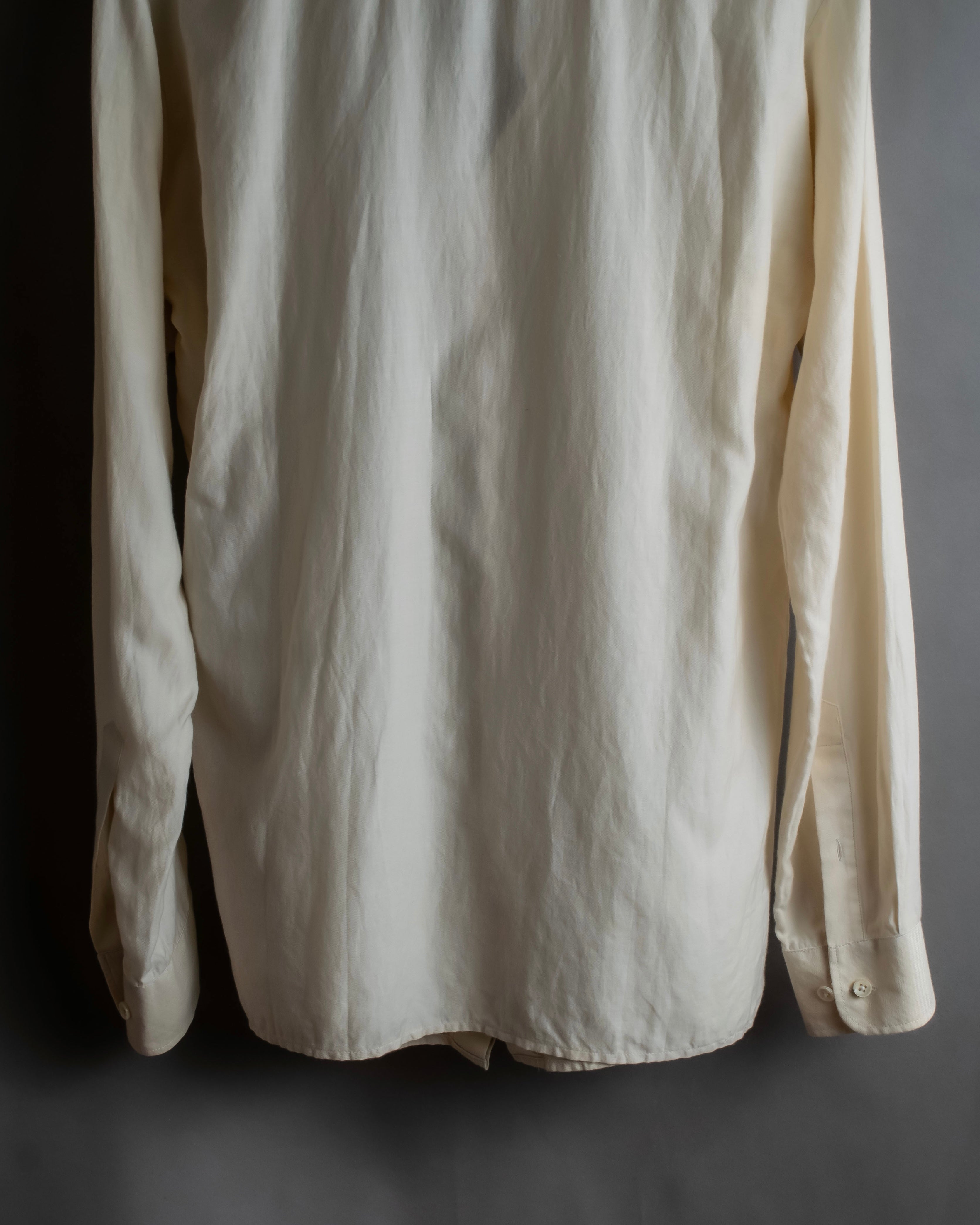"Maison Martin Margiela" 2010SS triple layer folded fly front shirt