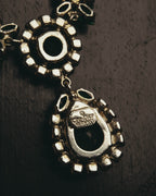 "Christian Dior" 80's-90's Emerald green pendant necklace