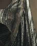 "ENRICO COVERI" 80's-90's Metallic flared maxi skirt