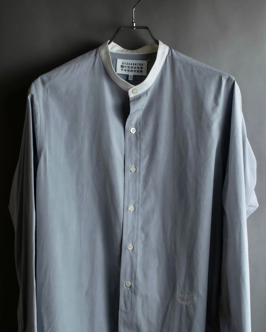 "MAISON MARGIELA" 21SS Long tail design band collar shirt