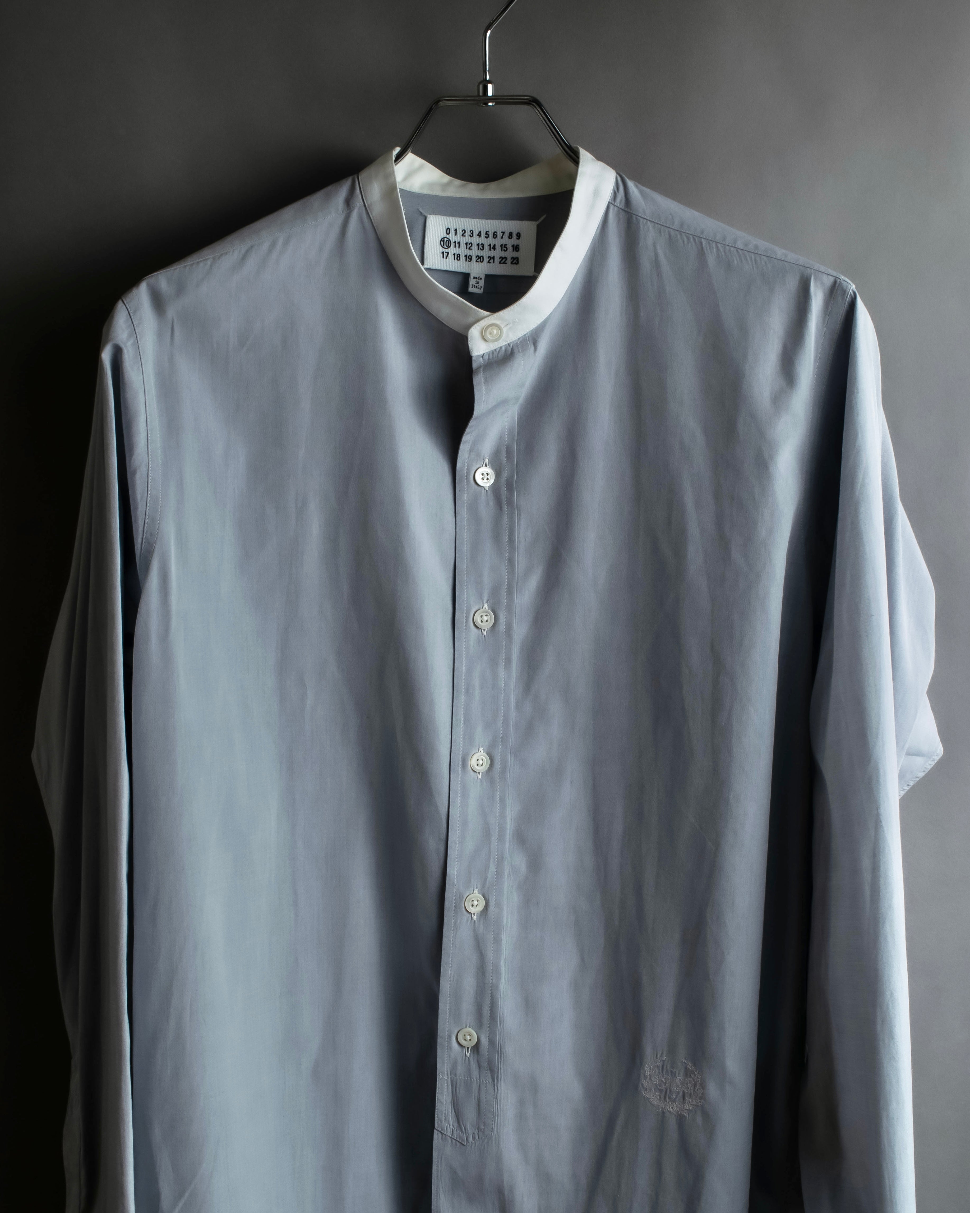 "MAISON MARGIELA" 21SS Long tail design band collar shirt
