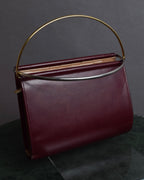 "Cartier" Curved handle design leather wallet bag