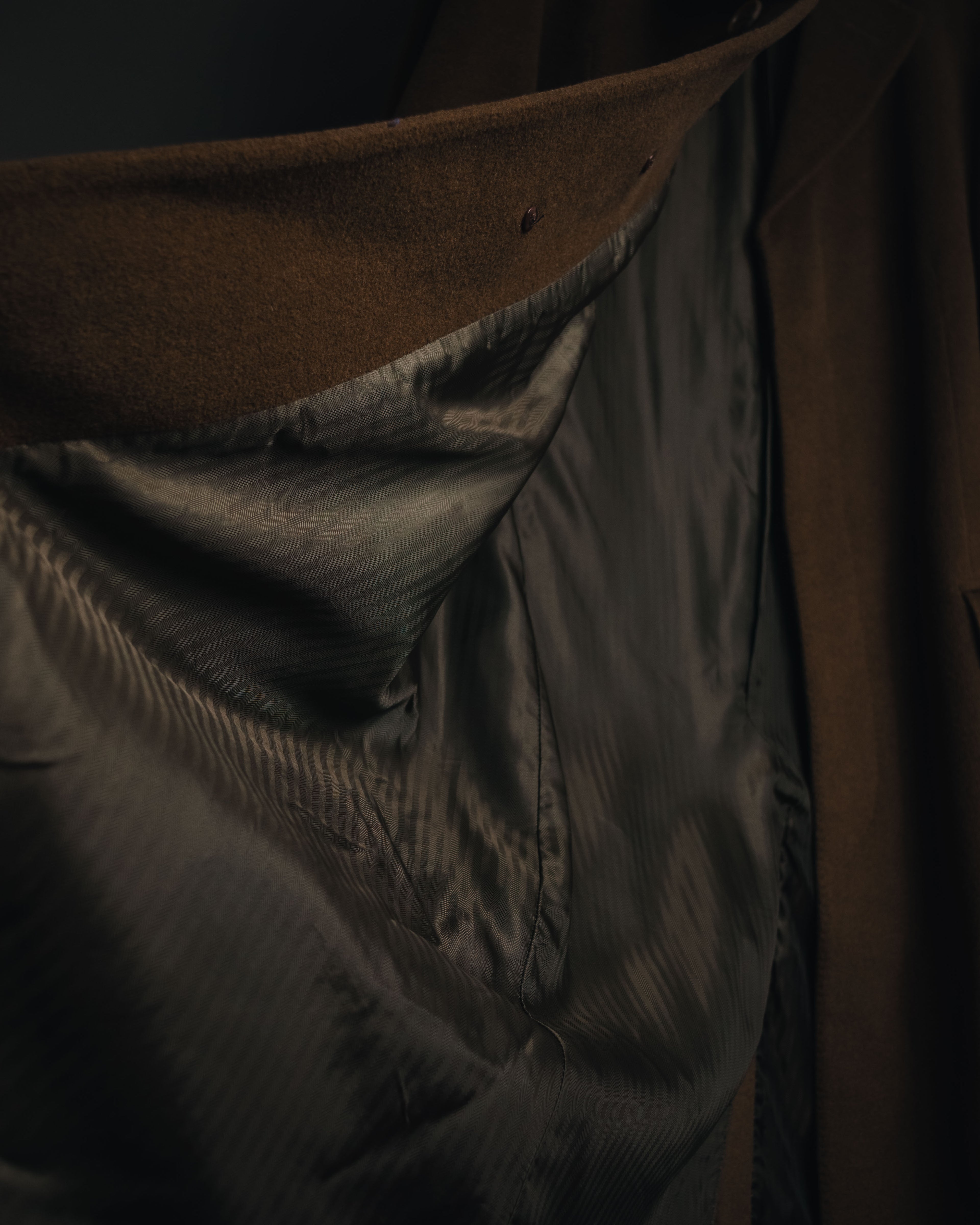 –SPECIAL– "LOEWE" 90’s cashgora blend tailored overcoat