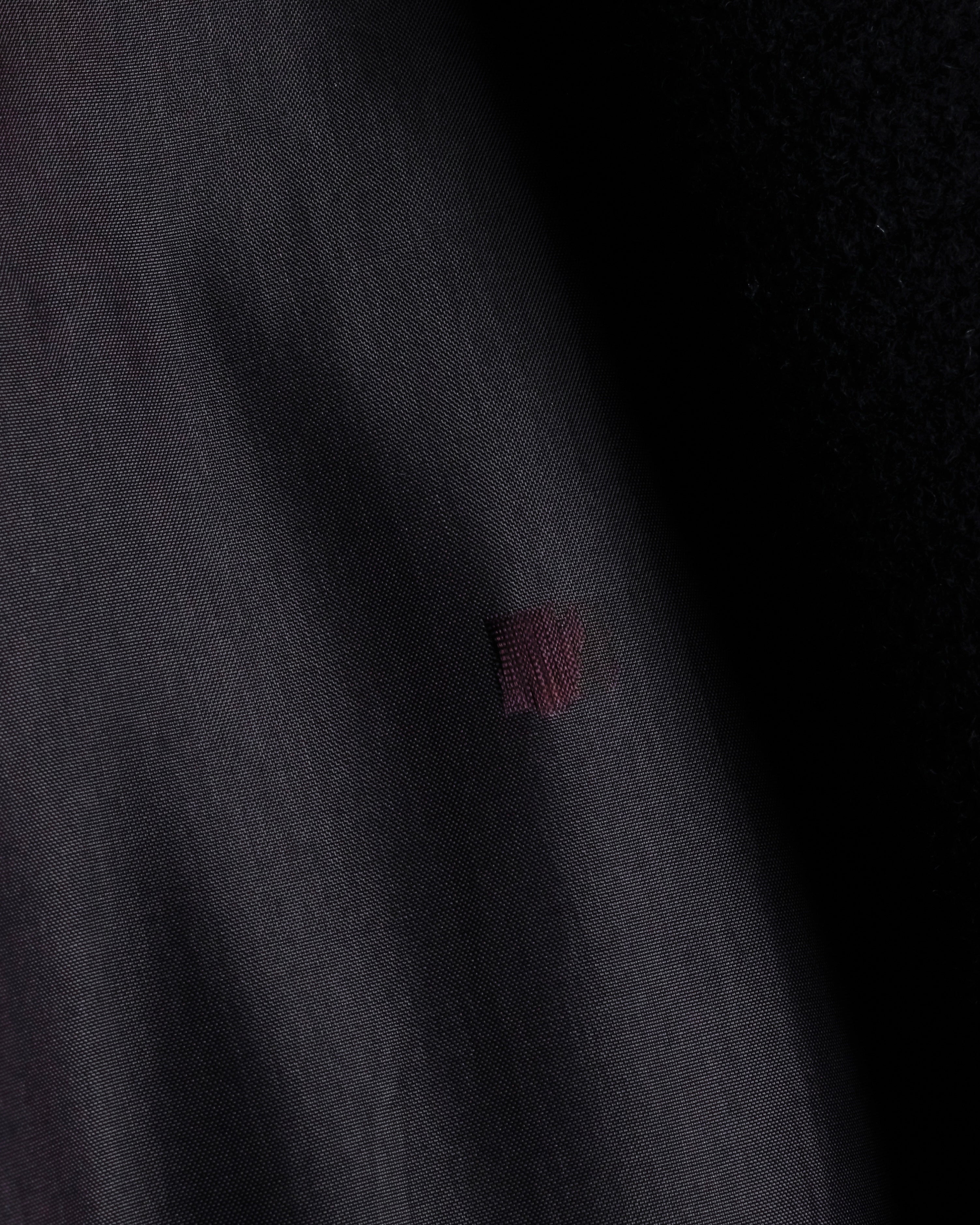 "Valentino Garavani"Shawl collar A-line silhouette long coat