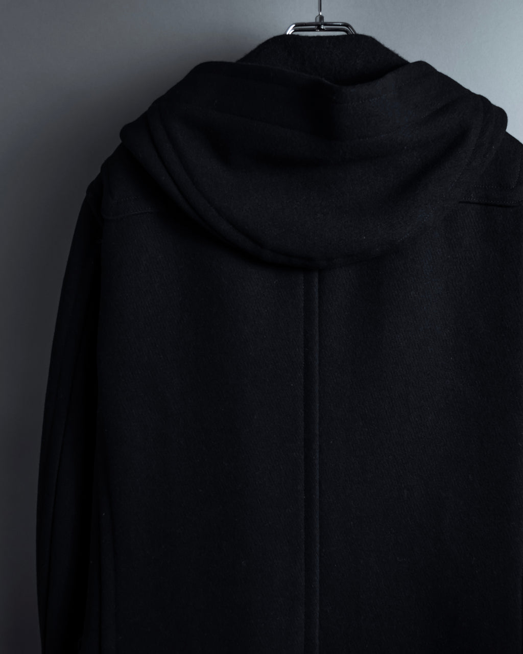 "BURBERRY" Classic detailing melton wool duffle coat