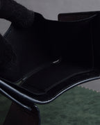 "BALENCIAGA" Motorcycle detail compact leather wallet