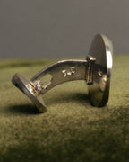 “Georg Jensen” 70’s Sterling silver round cufflinks