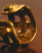 -SPECIAL- “CHANEL” 1996 Spring Collection Lattice CC wide band ring