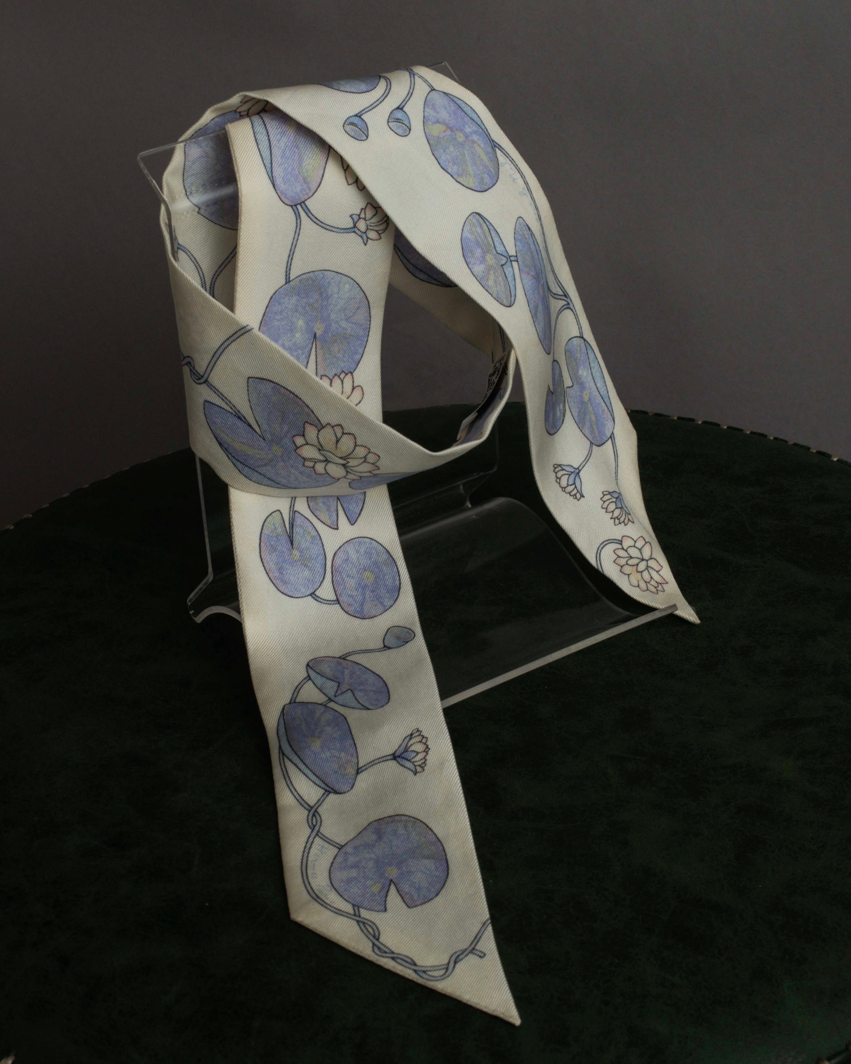 "HERMES" Un Jardin Sur le Nil silk twilly scarf