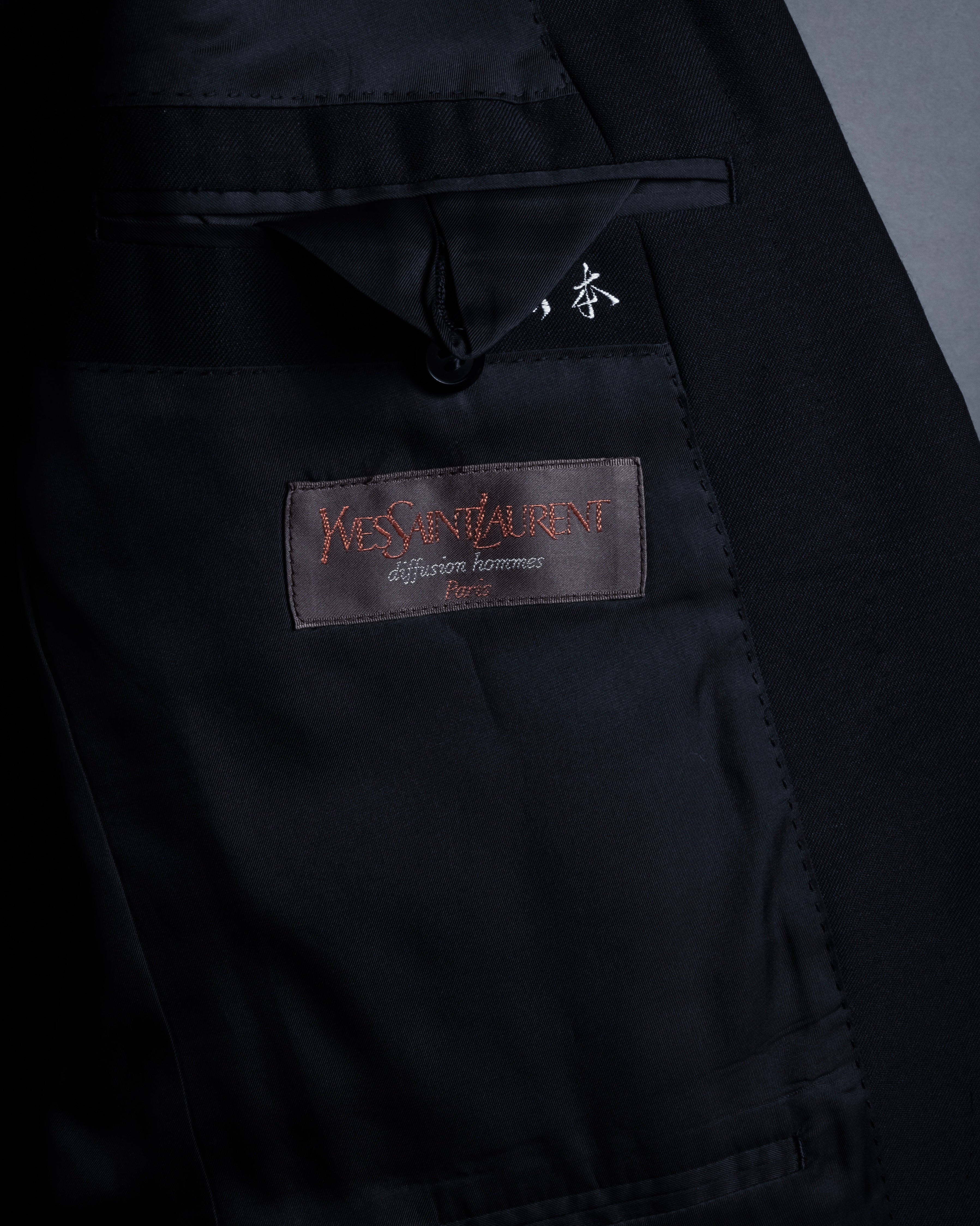 "YVES SAINT LAURENT" Strongly tailored shaped wool set up