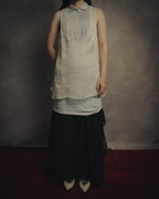 -SPECIAL- “Brunello Cucinelli” 00’s-10’s Sheer layered sleeveless tunic dress