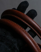 "Ralph Lauren" Blackwatch check canvas leather combination bag