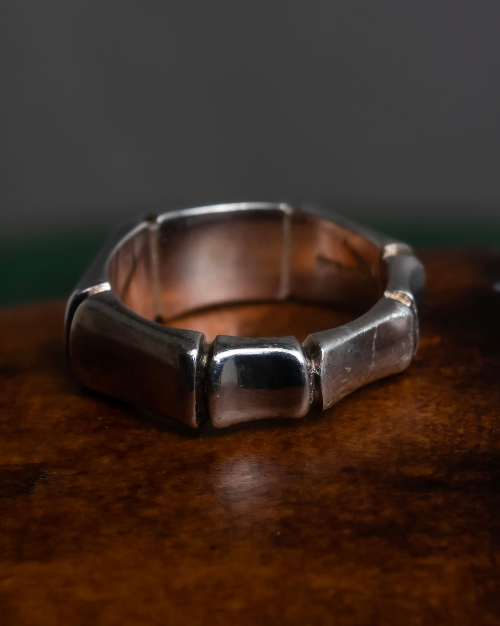 "GUCCI" Bamboo motif design silver 925 ring