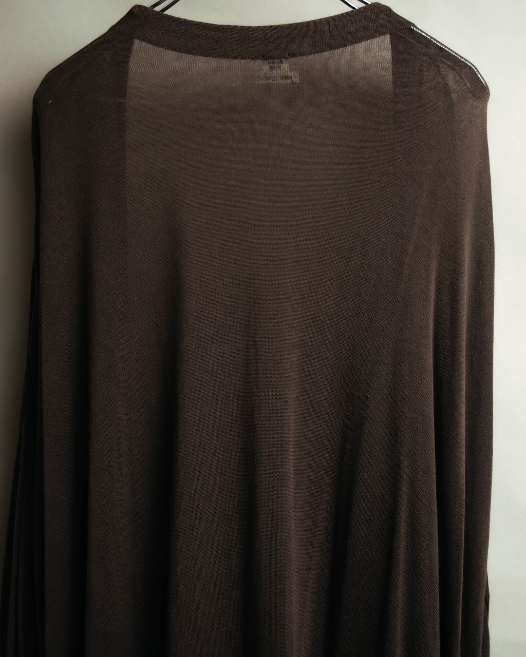 "Hermès" 00's Draped cotton silk long cardigan