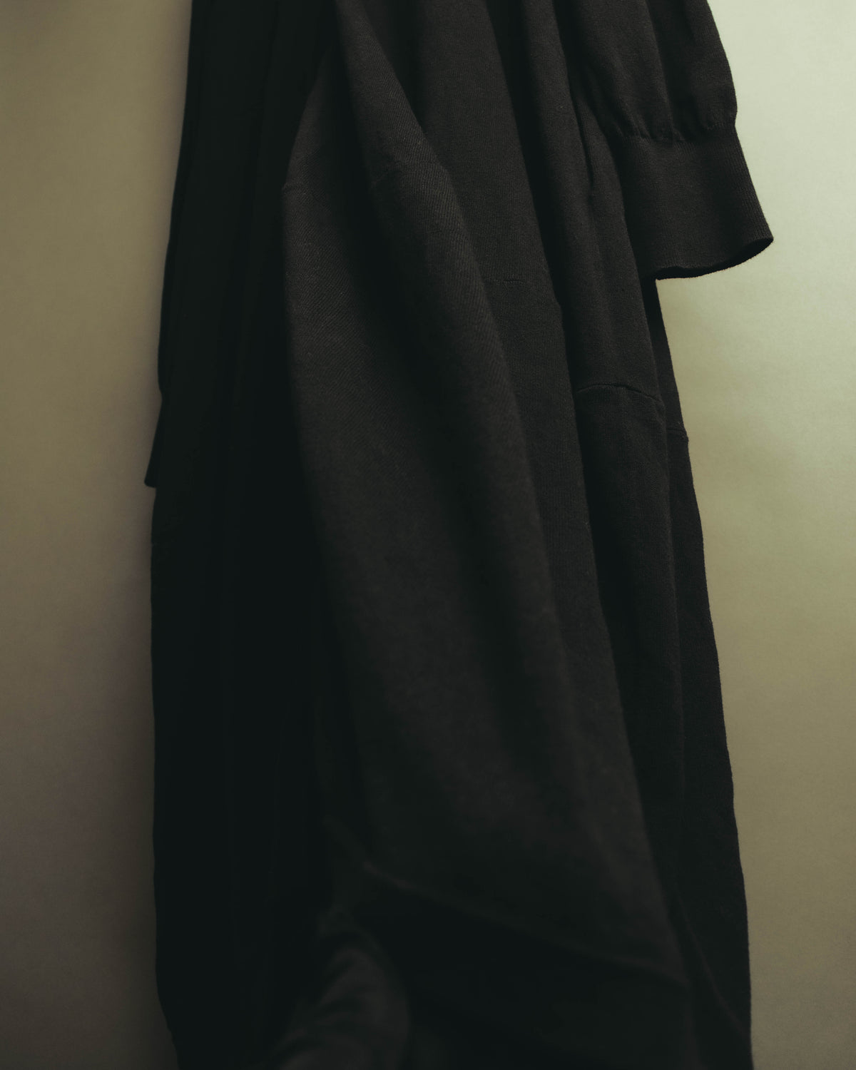 “Y’s for living” Late 2010’s-early 2020’s Draped cotton button-front long dress
