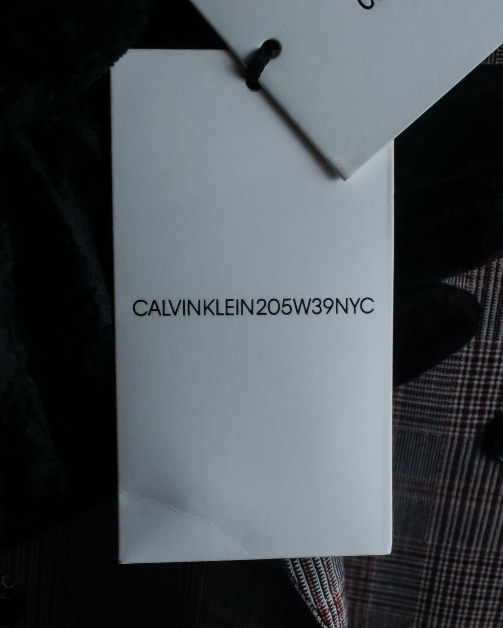 "Calvin Klein" Glen check oversized double breasted jacket
