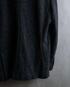 "POLO Ralph Lauren" Herringbone weave charcoal gray tailored jacket