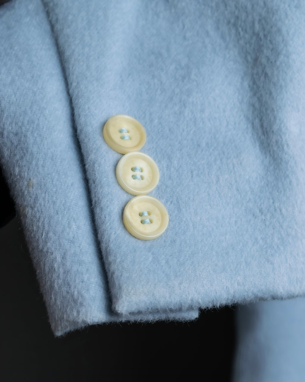 “CELINE “ beautiful shaped sky blue tailored jacket