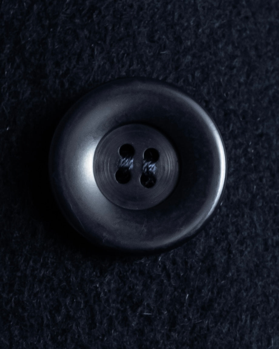 "VALENTINO" Fur collar double-breasted wool coat