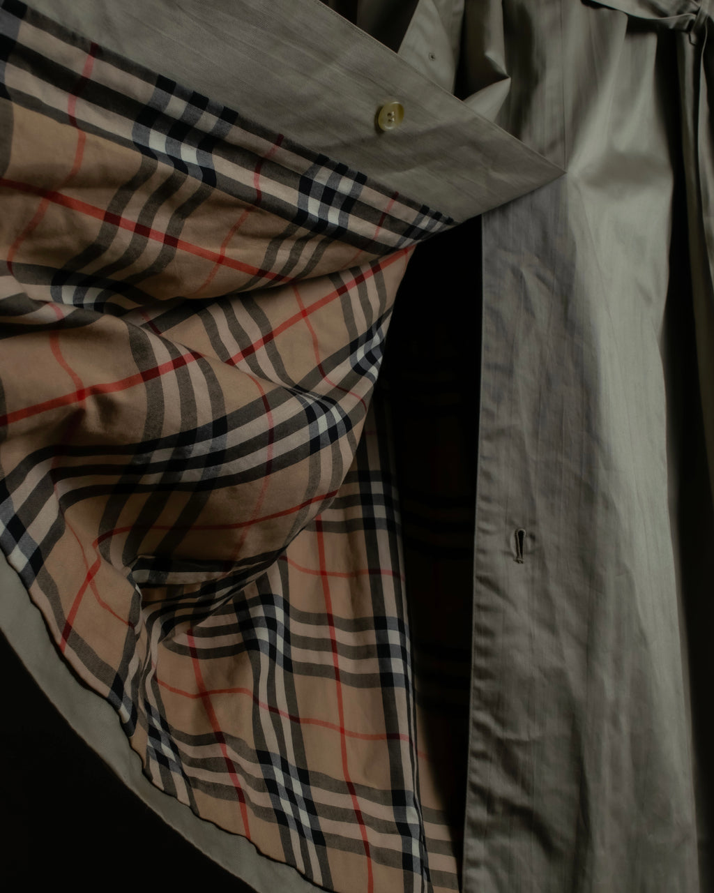 "BURBERRYS" Classic military detail maxi length trench coat