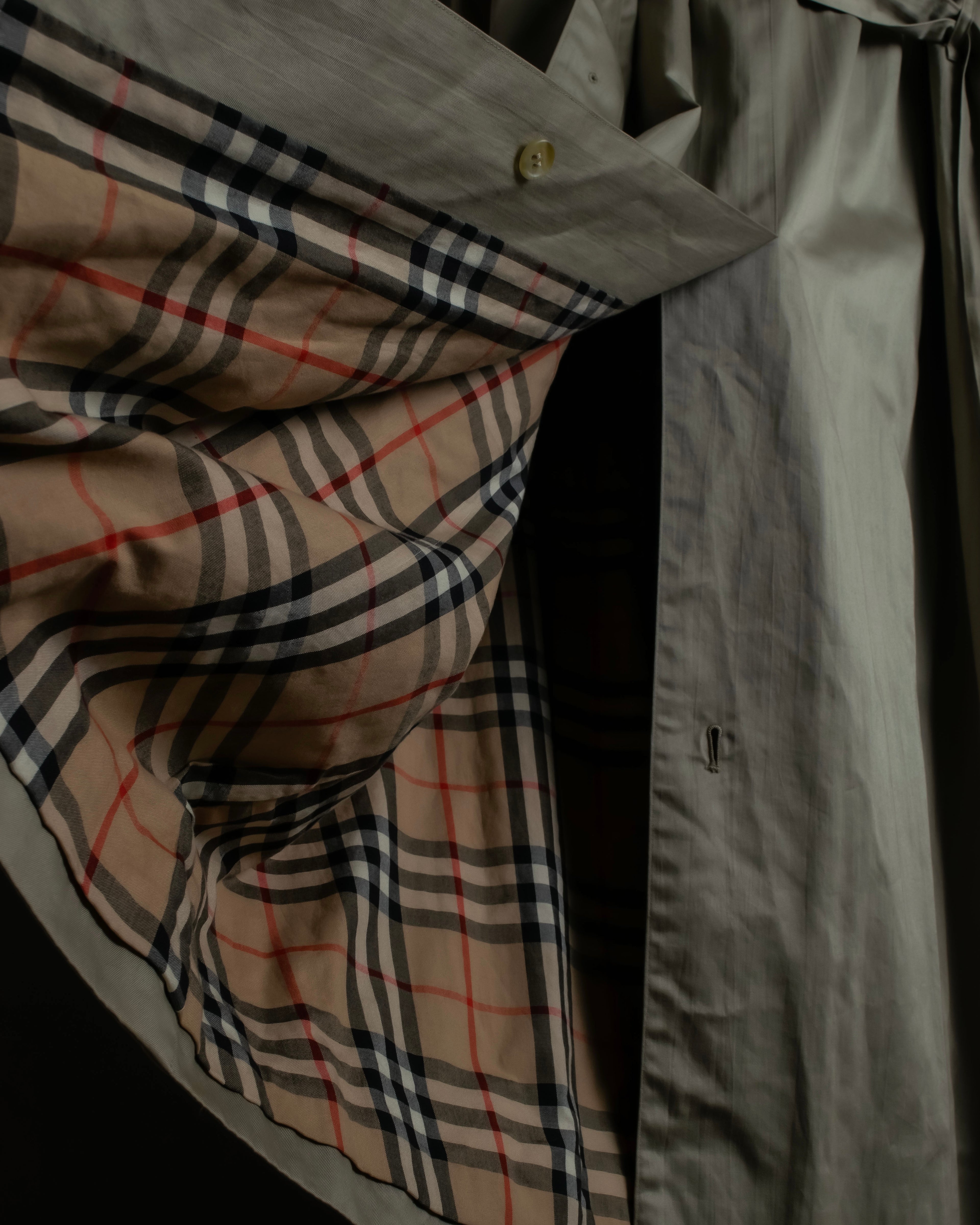 "BURBERRYS" Classic military detail maxi length trench coat