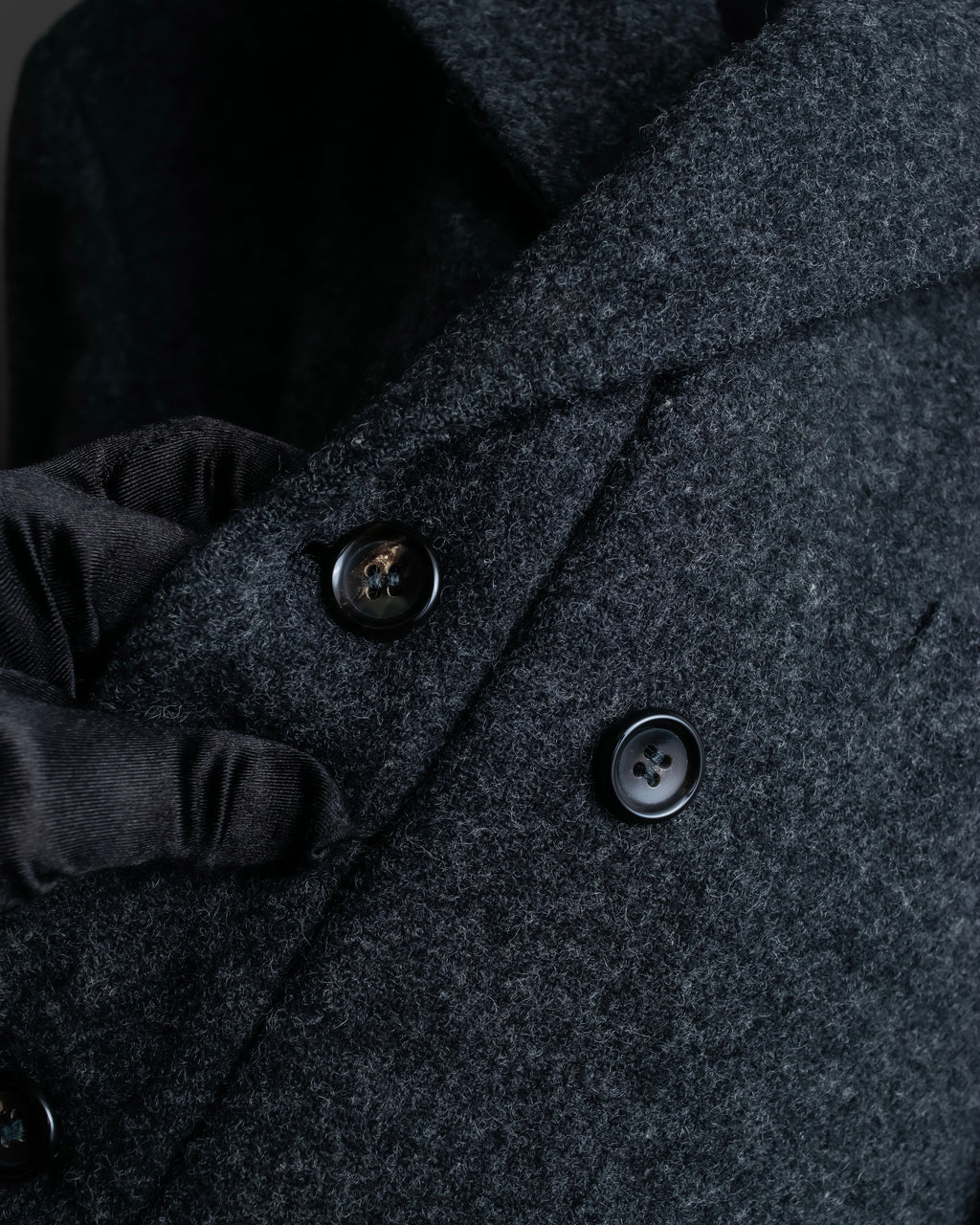 "COMME des GARCONS HOMME PLUS" Structured cut double-breasted tailored jacket