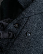 "COMME des GARCONS HOMME PLUS" Structured cut double-breasted tailored jacket