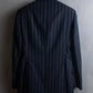 "GUCCI" Notch drop shaped tailored jacket & tapered silhouette slacks stripe set up