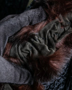 "FENDI" 1970's oversized astrakhan fur coat